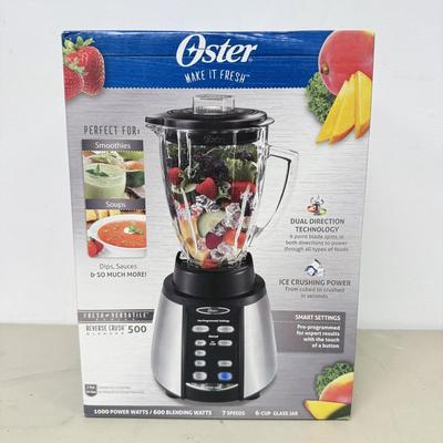 LOT 186: NIB Oster Fresh & Versatile Reverse Crush 500 Blender