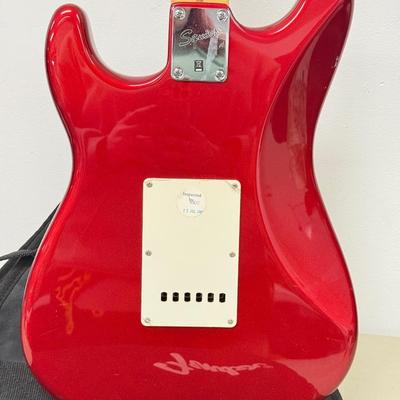 LOT 191: Red Squire Strait Fender Electric Guitar