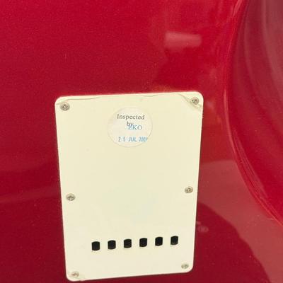 LOT 191: Red Squire Strait Fender Electric Guitar