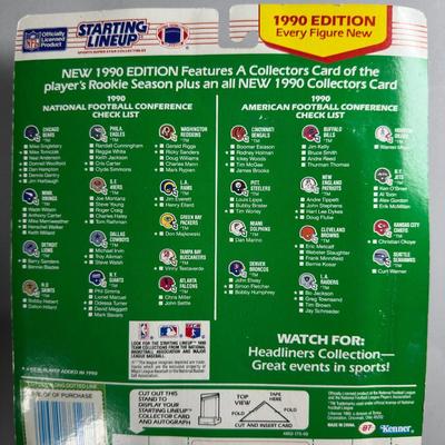 Kenner Starting Lineup Vintage Sealed Sports Collectible Figure Includes Rookie Year Card 