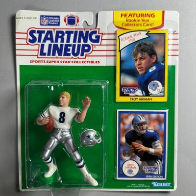 Kenner Starting Lineup Vintage Sealed Sports Collectible Figure Includes Rookie Year Card 