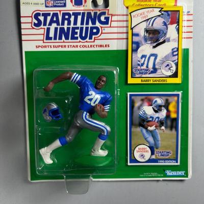Kenner Starting Lineup Vintage Sealed Sports Collectible Figure Includes Rookie Year Card 