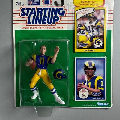 Kenner Starting Lineup Vintage Sealed Sports Collectible Figure Includes Rookie Year Card 