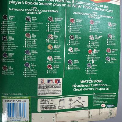 Kenner Starting Lineup Vintage Sealed Sports Collectible Figure Includes Rookie Year Card 