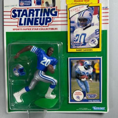 Kenner Starting Lineup Vintage Sealed Sports Collectible Figure Includes Rookie Year Card 
