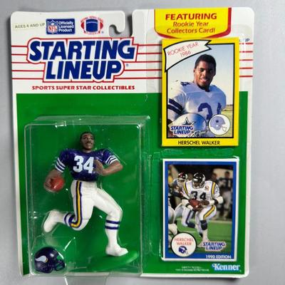 Kenner Starting Lineup Vintage Sealed Sports Collectible Figure Includes Rookie Year Card 