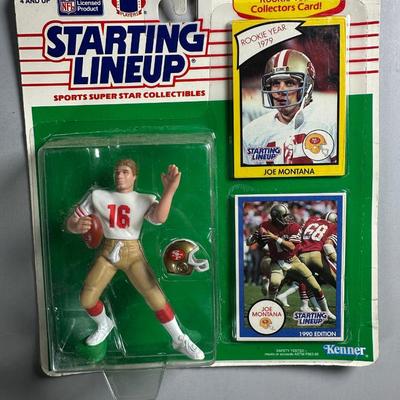 Kenner Starting Lineup Vintage Sealed Sports Collectible Figure Includes Rookie Year Card 