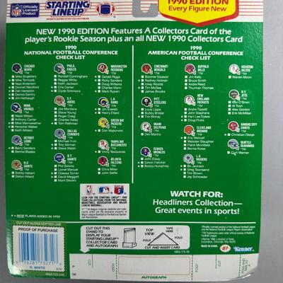 Kenner Starting Lineup Vintage Sealed Sports Collectible Figure Includes Rookie Year Card 