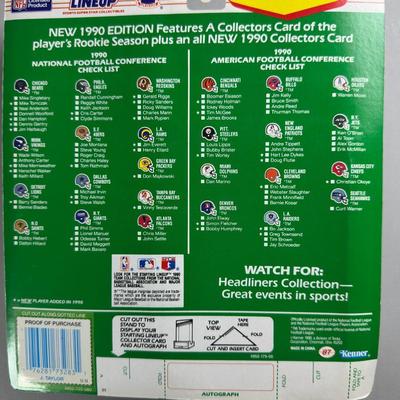 Kenner Starting Lineup Vintage Sealed Sports Collectible Figure Includes Rookie Year Card 