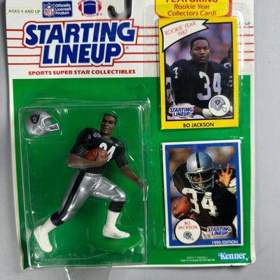 Kenner Starting Lineup Vintage Sealed Sports Collectible Figure Includes Rookie Year Card 