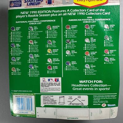 Kenner Starting Lineup Vintage Sealed Sports Collectible Figure Includes Rookie Year Card