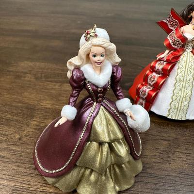 Hallmark  Ornaments HOLIDAY BARBIE Coll Mix Lot