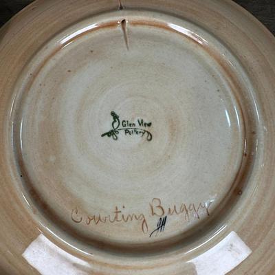 Pottery Hand Crafted Plate And Plates Mix Lots