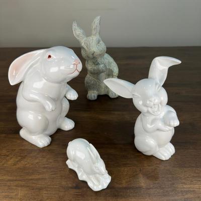 Bunny Statues Mix Lot