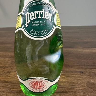 Rare Early Perrier Bottle  Factory Defect  Serial E47  Made In France