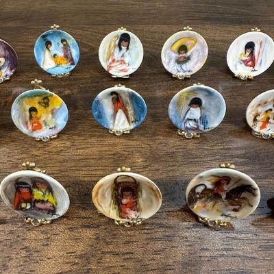 Rare Set Of 18 Original Signed & Numbered DeGrazia Miniature Plates
