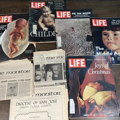 Old Magazine And News Paper Lot