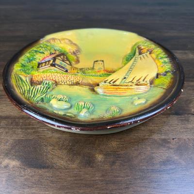 Vintage Hand Painted Plate