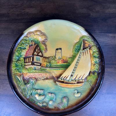 Vintage Hand Painted Plate