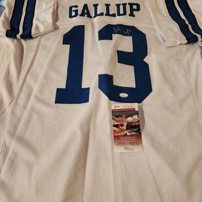 Michael Gallup Signed Dallas Cowboys Jersey JSA COA #13 SZ XL