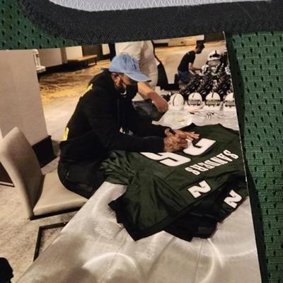 Miles Sanders #26 Philadelphia Eagles signed autographed Jersey COA JSA Sz XL