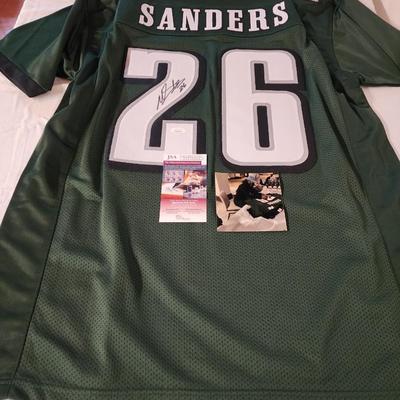 Miles Sanders #26 Philadelphia Eagles signed autographed Jersey COA JSA Sz XL