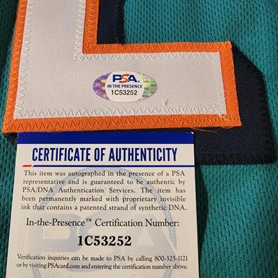 Ricky Williams Signed Autographed NFL Miami Dolphins Football 420 Jersey COA PSA