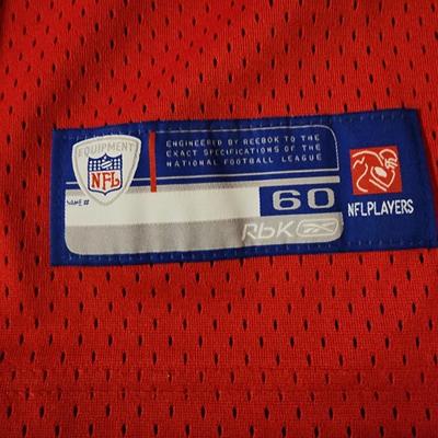Reebok NFL NY Giants Michael Strahan 92 Red Football Jersey Superbowl SZ 60