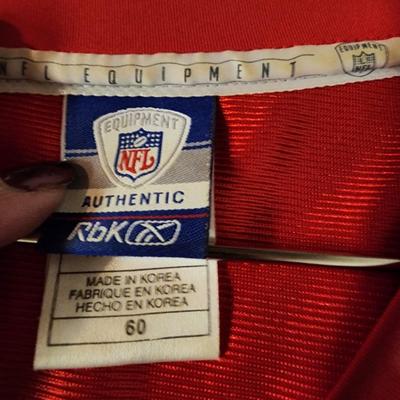 Reebok NFL NY Giants Michael Strahan 92 Red Football Jersey Superbowl SZ 60