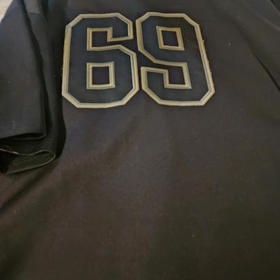 Mens Playerz 69 Football Jersey Streetwear Black Button Front Players 3XL