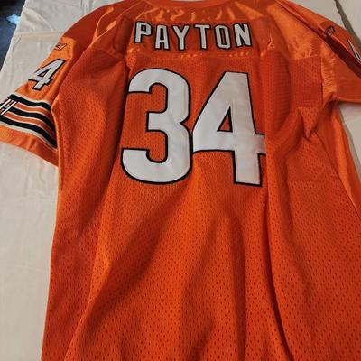 Payton #34 Bears Orange Jersey Men's Size 60 Reebok