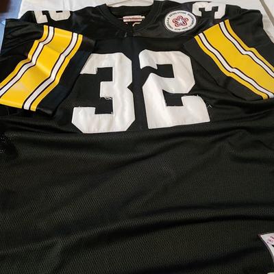 Mitchell & Ness Franco Harris Throwbacks #32 Steelers Jersey Stitch Sz 54 Bicent