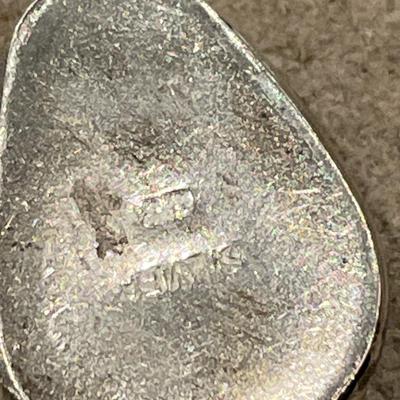 Silver pendant & possible lapis