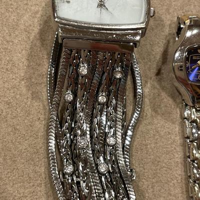 3 silver tone watches