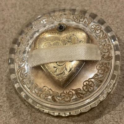 1940s Royal Jewelry heart pendant 1/20 12k and silver