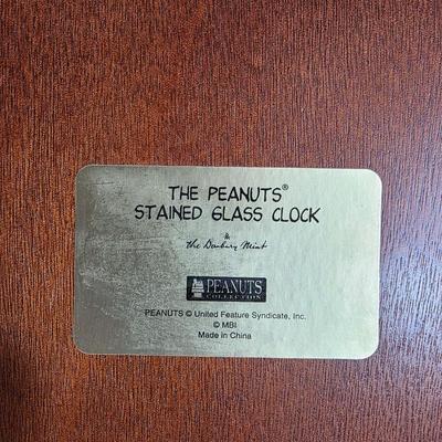 Peanuts Stained Glass Clock