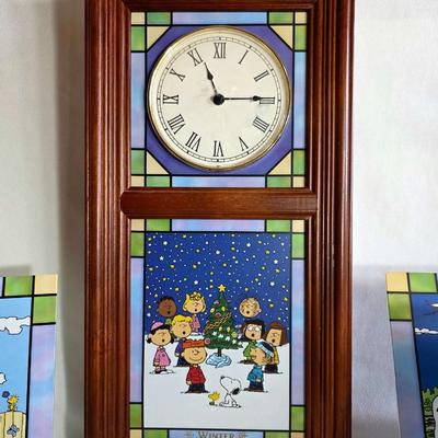Peanuts Stained Glass Clock