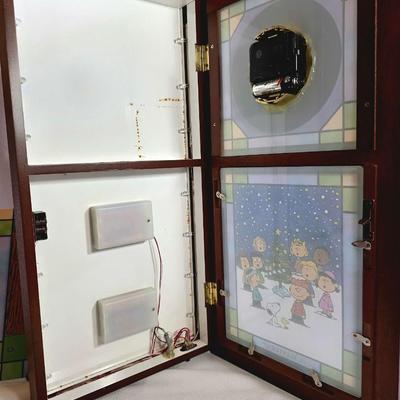 Peanuts Stained Glass Clock