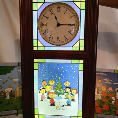 Peanuts Stained Glass Clock