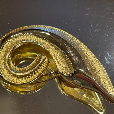 Vintage gold tone pins, scarf clip and bracelet