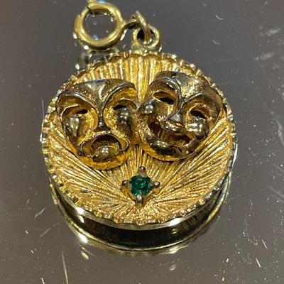 Vintage gold tone pins, scarf clip and bracelet