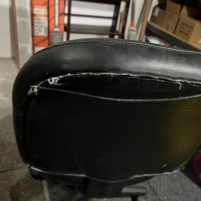 Leather office chair with no arms