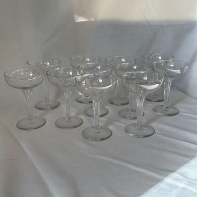 Collection of Hollow Stem Champagne Coupe Glasses (DR-SF)