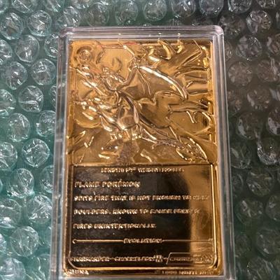 Pokémon charizard gold card