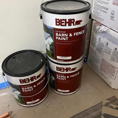Behr barn and fence paint - base white