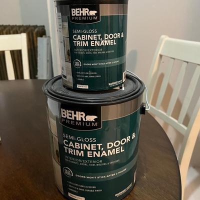 Behr semi gloss cabinet paint