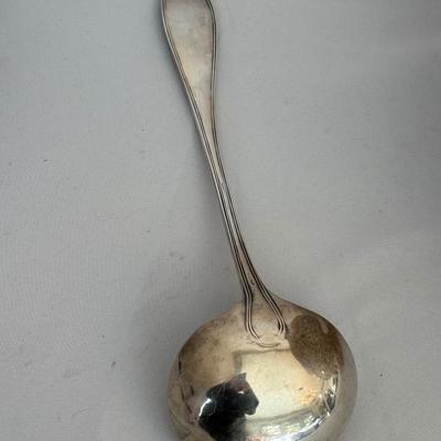 Doulton Burslem Transferware Punchbowl & Vintage Ladle (DR-SF)