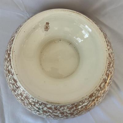 Doulton Burslem Transferware Punchbowl & Vintage Ladle (DR-SF)