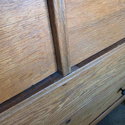 Mission Style Dresser with Mirror