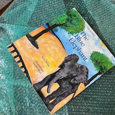 children's book The Blue Elephant by Kate Noble, with illustrations by Rachel Bass